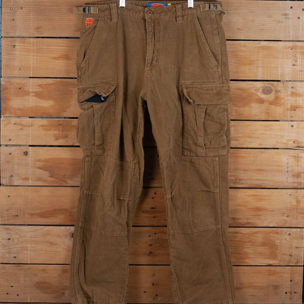 Vintage Y2K Empyre Corduroy BDU Cut Cargo Skate Pants - 33 x 29